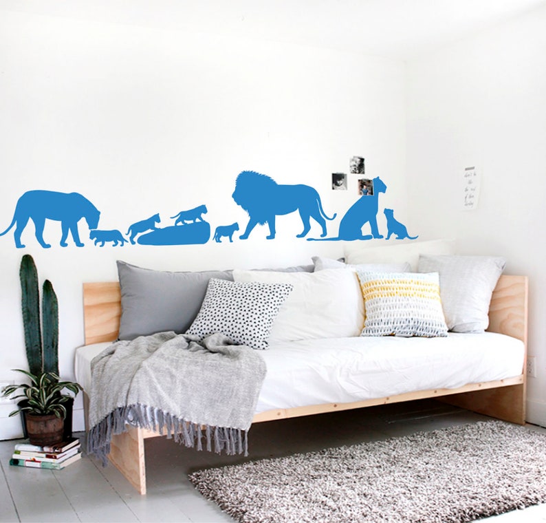 Lion King Wall Decal, Family Wall Decal, Lion Wall Sticker, Bedroom ...