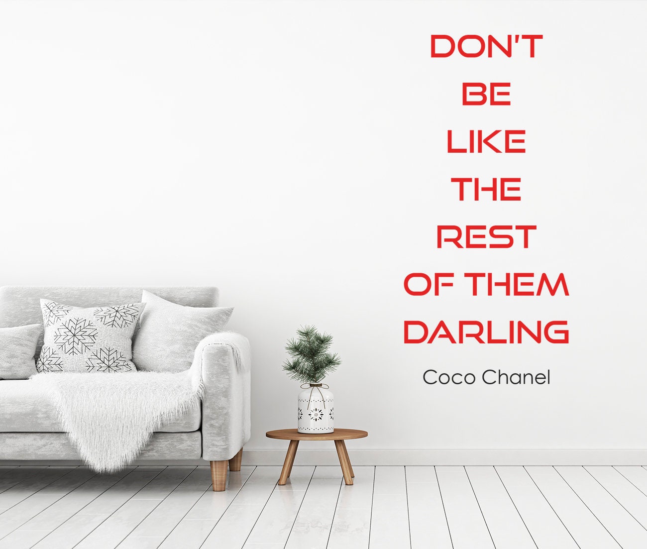 Buy Coco Chanel Quote Decal Beauty Salon Decor Chanel Home Online