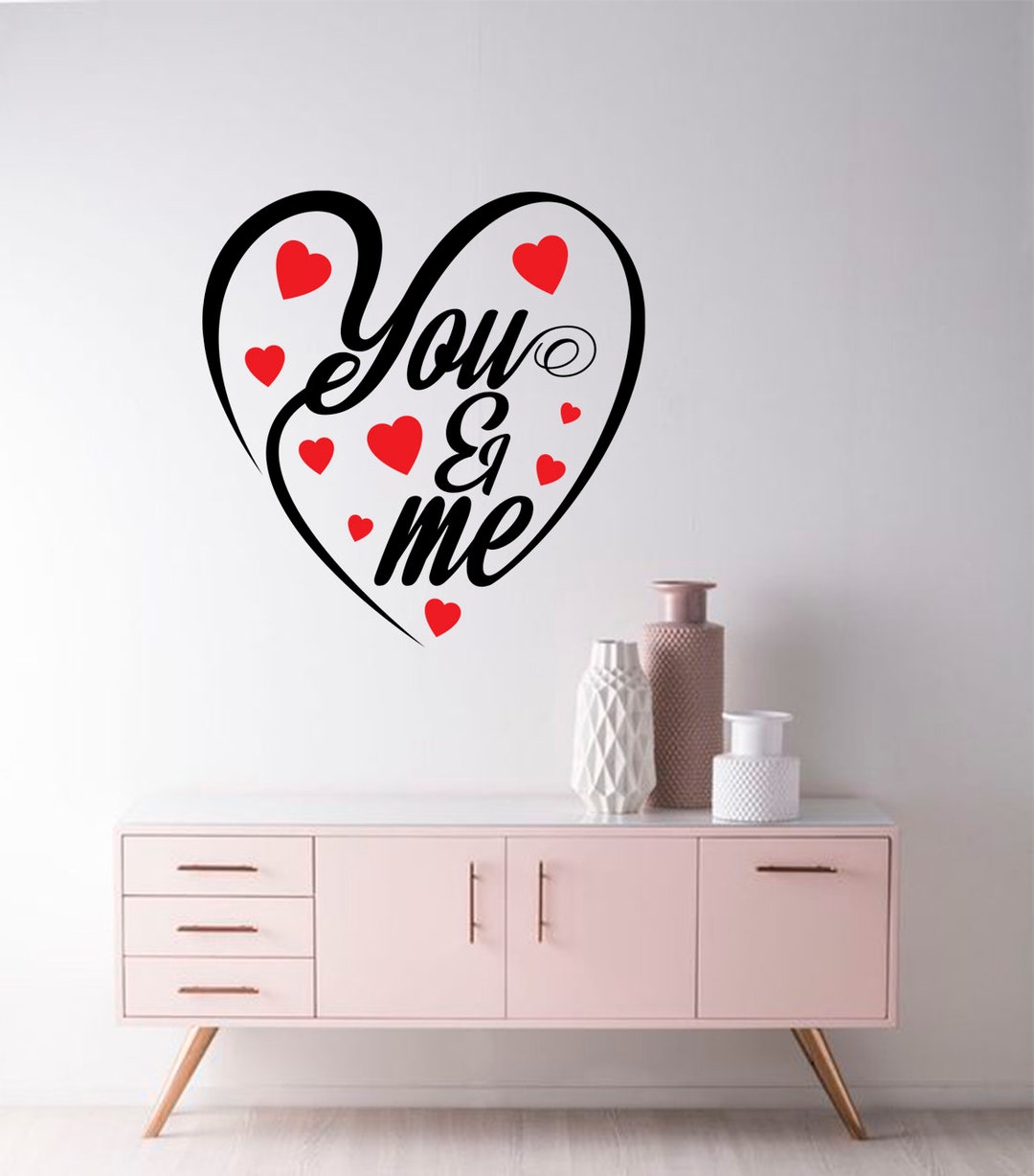 Valentines Day Decal, Heart Decal, Love Quote Decal, Family Wall Decal ...