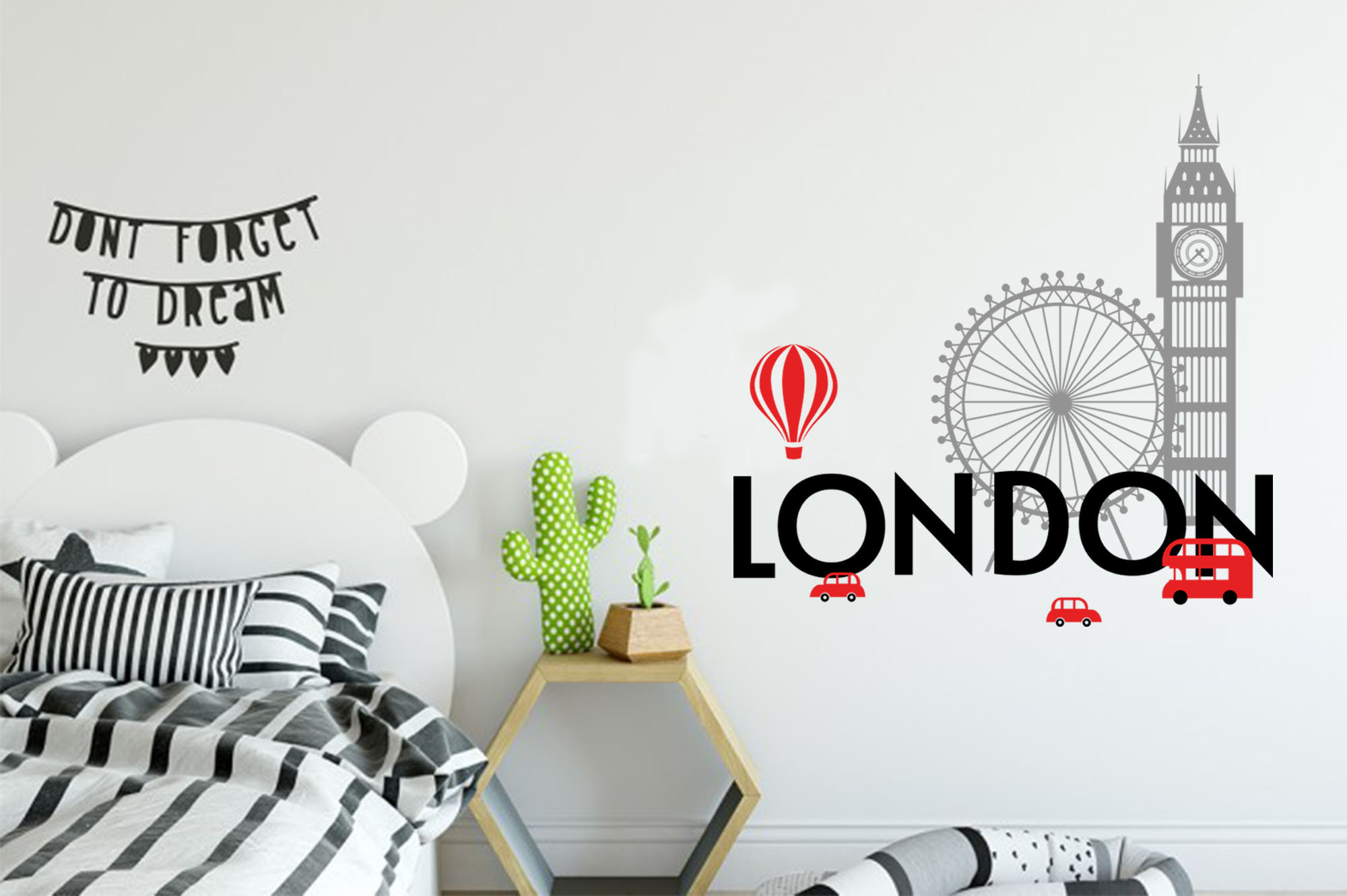 London wall decal London Eye Silhouette sticker Big Ben Etsy