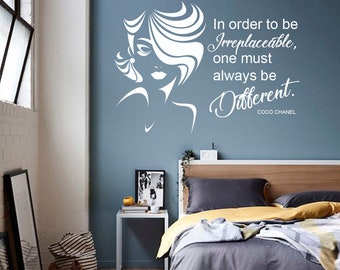 Chanel No.5 Marilyn Sexy Glam Saying Quote Vinyl Wall Decal