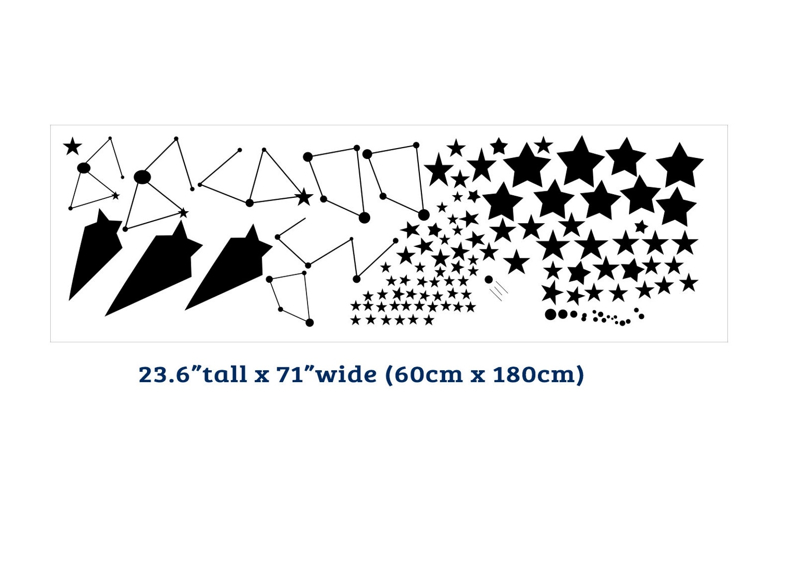 Space Wall Decal Constellation Wall Decals Stars Stickers Etsy Ireland