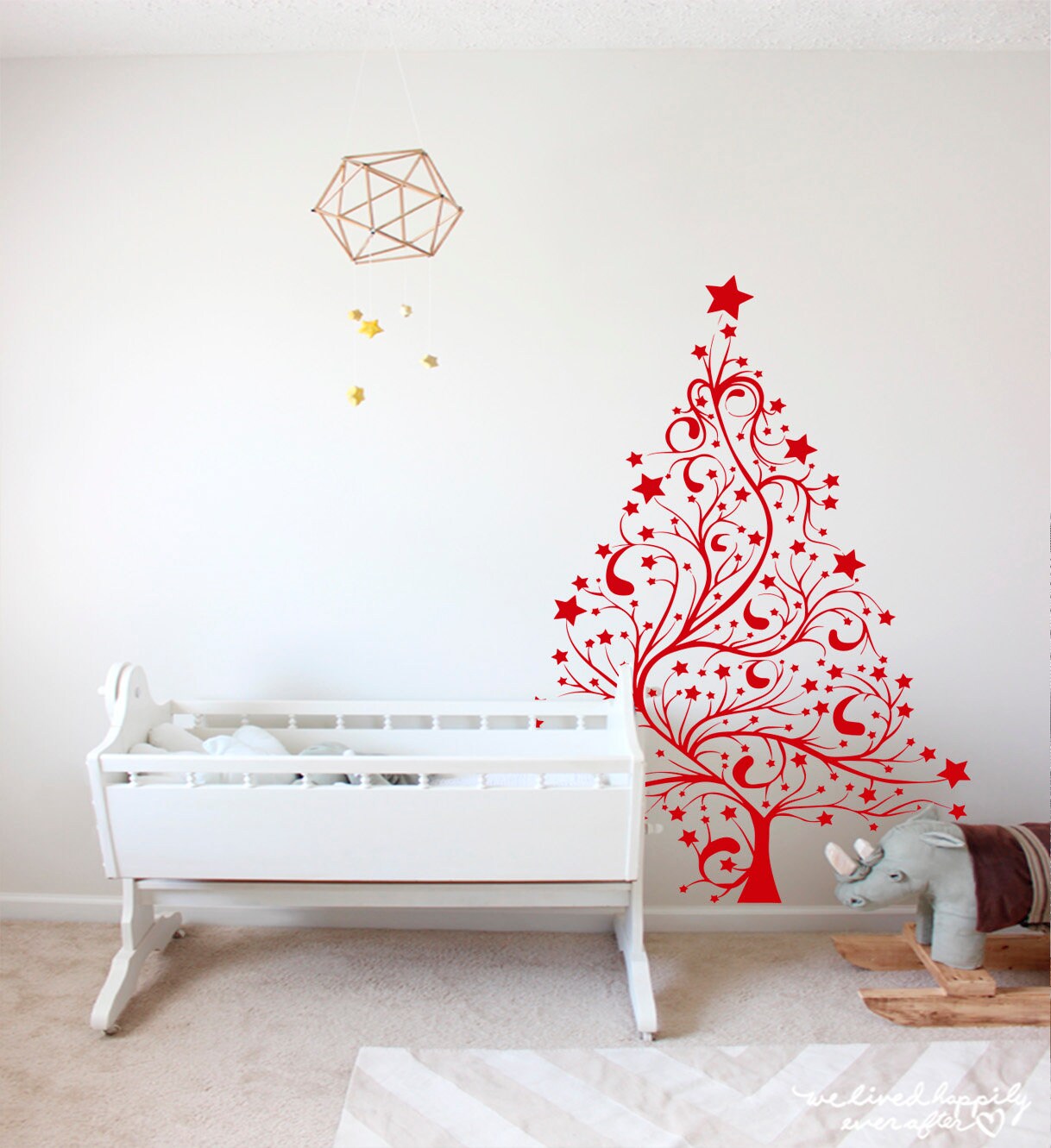 Christmas Tree Decal Winter Wall Decal Christmas Window Etsy
