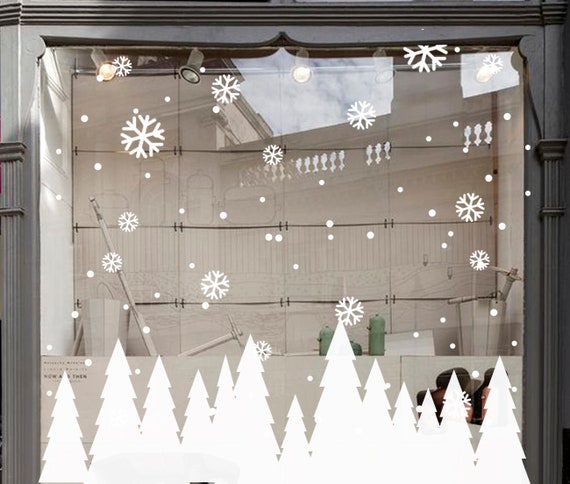223 Stück Weihnachts-Fensterbilder – Wiederverwendbare Schneeflocken Aufkleber, Statisch Haftend