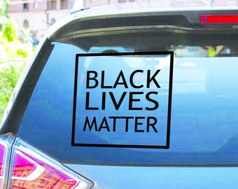 Black lives matter sticker, Card window decal, Black matter vinyl decal