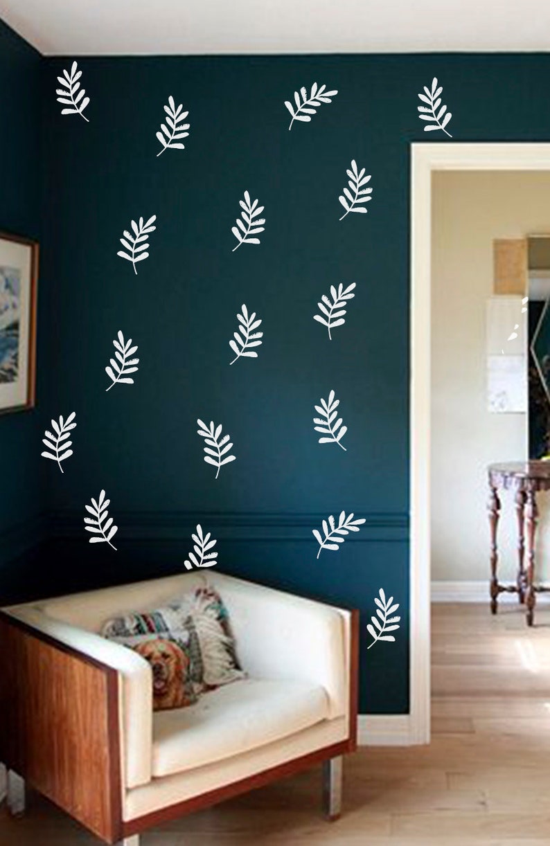 Autumn Leaves Decal Gold Leaves Wall Decal Nature Wall Etsy UK