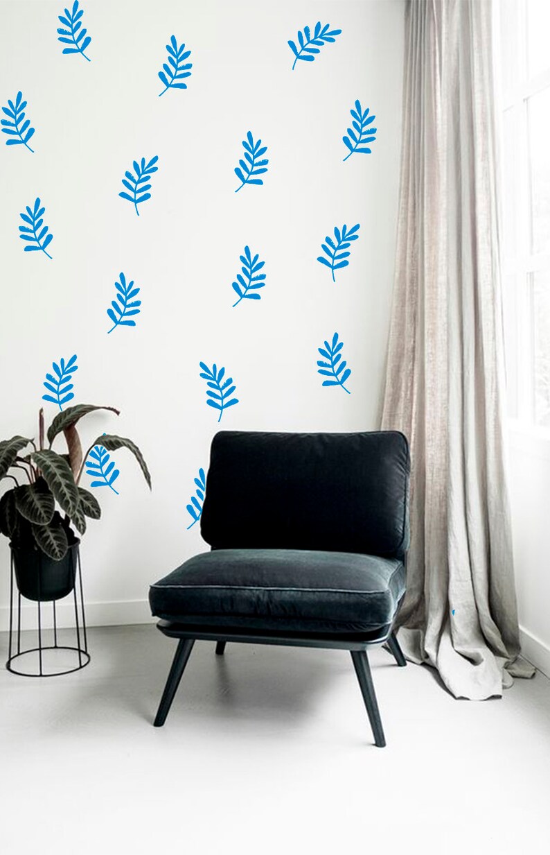 Autumn Leaves Decal Gold Leaves Wall Decal Nature Wall Etsy UK