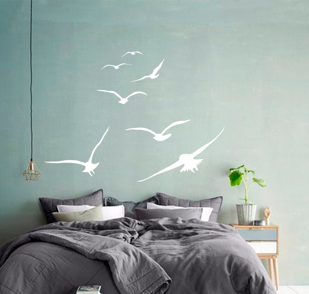 Flying Birds Wall Decals, Birds Vinyl Decals, Bedroom Stickers - Etsy