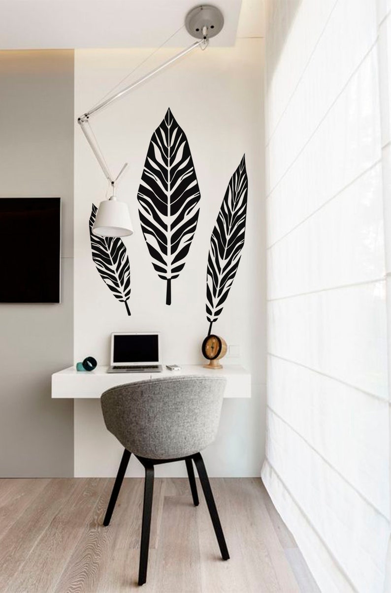 Tropical Leaf Wall Decal Big Leaves Decal Nature Wall Decal Etsy tropical-leaf-wall-decal-big-leaves-decal-nature-wall-decal-etsy