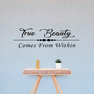Beauty Salon quote decal, Beauty Salon decor, Fashion decal,  Beauty quote vinyl decal