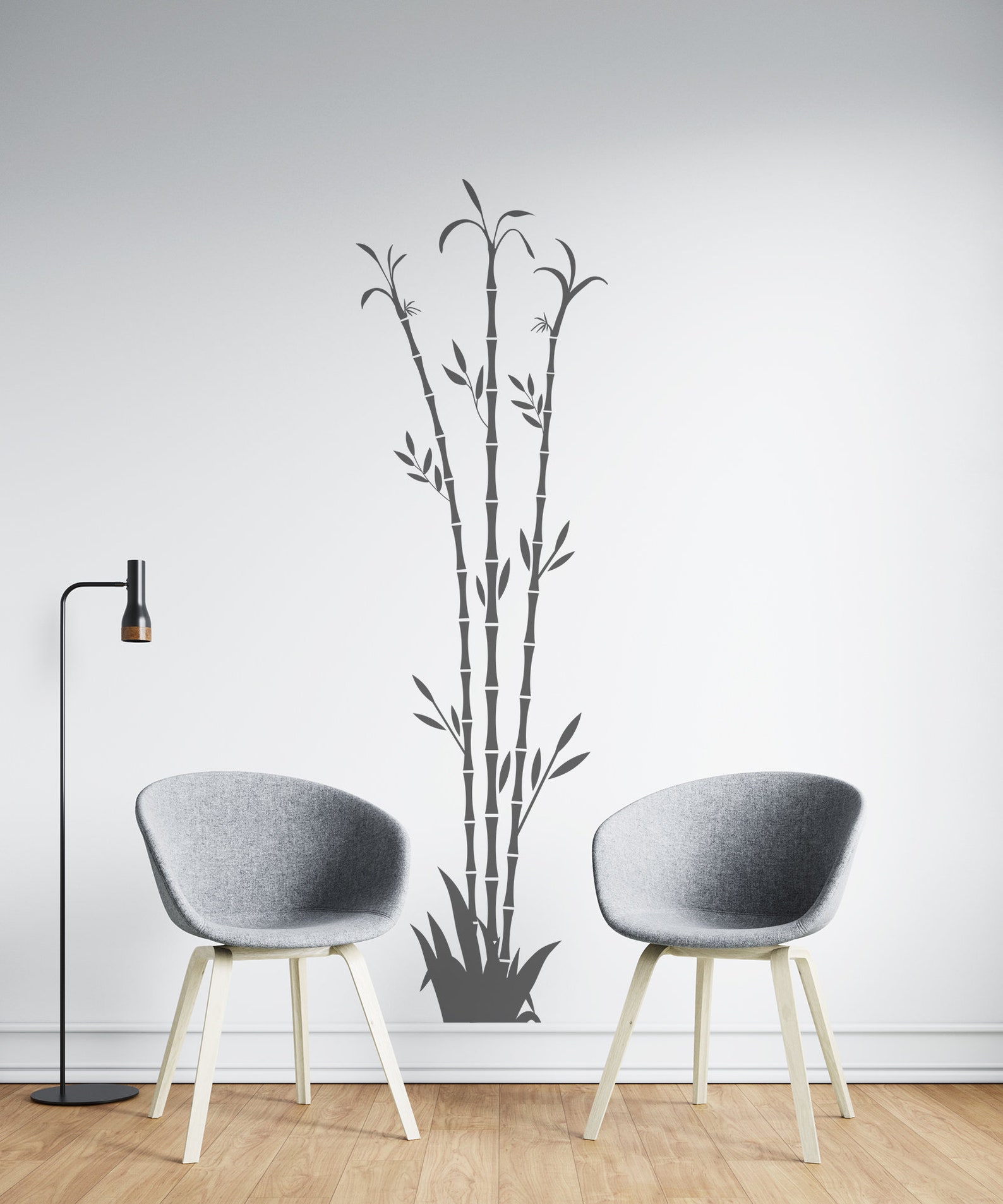 Bamboo Stalks Wall Decal Bamboo Tree Decals Tree Vinyl Wall Etsy