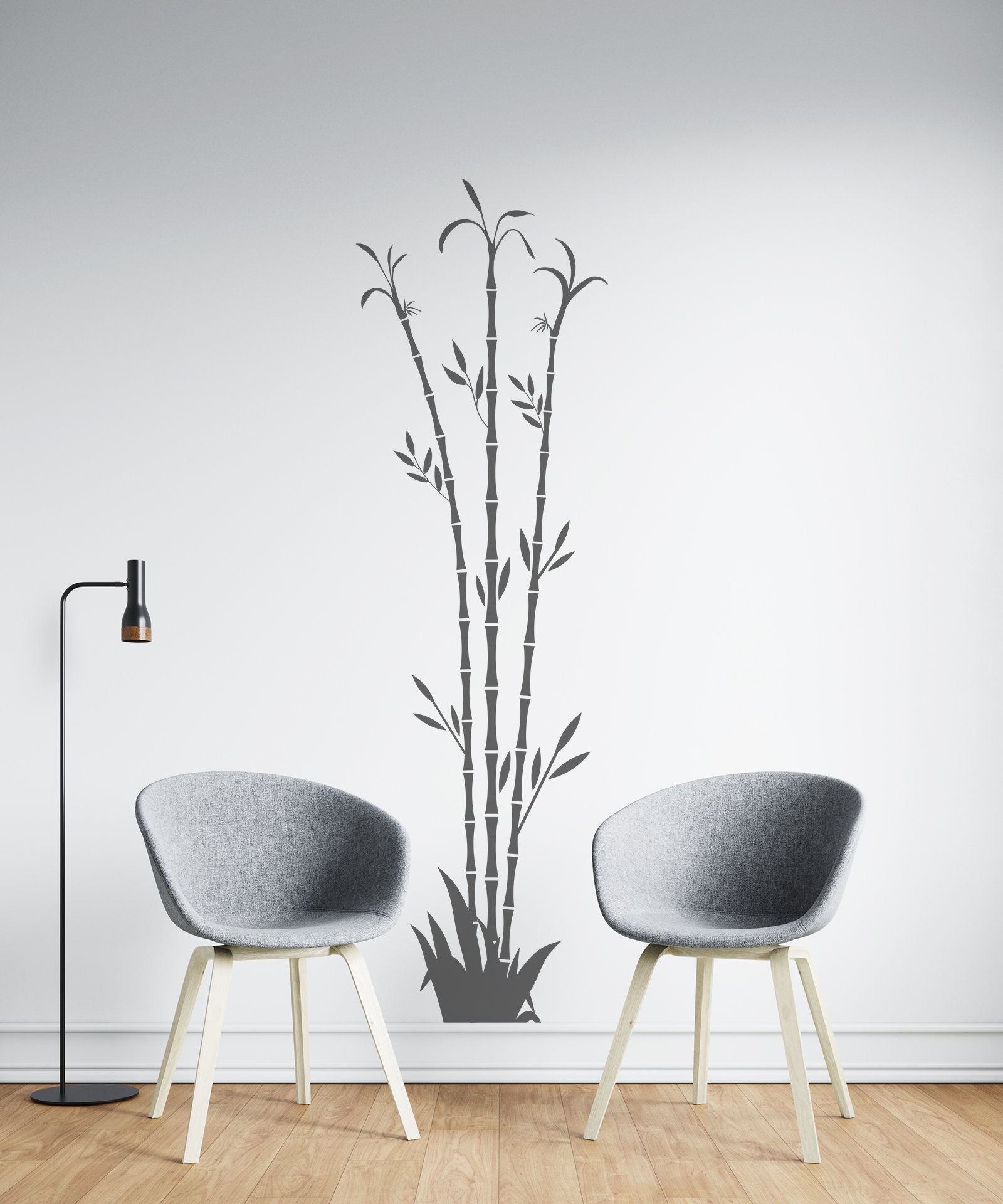 Bamboo Stalks Wall Decal Bamboo Tree Decals Tree Vinyl Wall Etsy