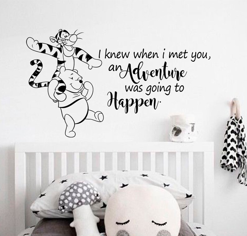 Winnie the Pooh Wall Decal Disney Wall Decal Classic Pooh Etsy
