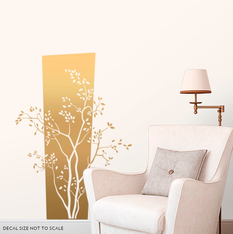 Tree Wall Decal Gold Tree Decal Bedroom Vinyl Decals | Etsy