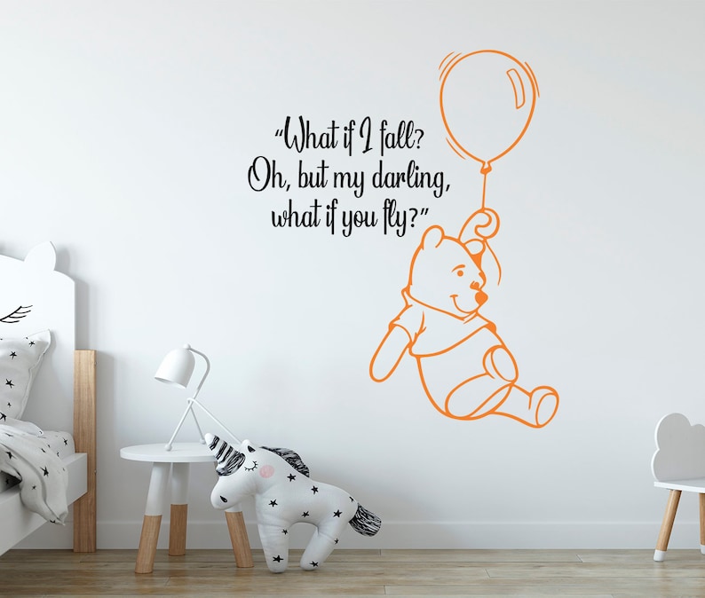 Classic Pooh Wall Decal for Nursery Decor Winnie the Pooh Etsy