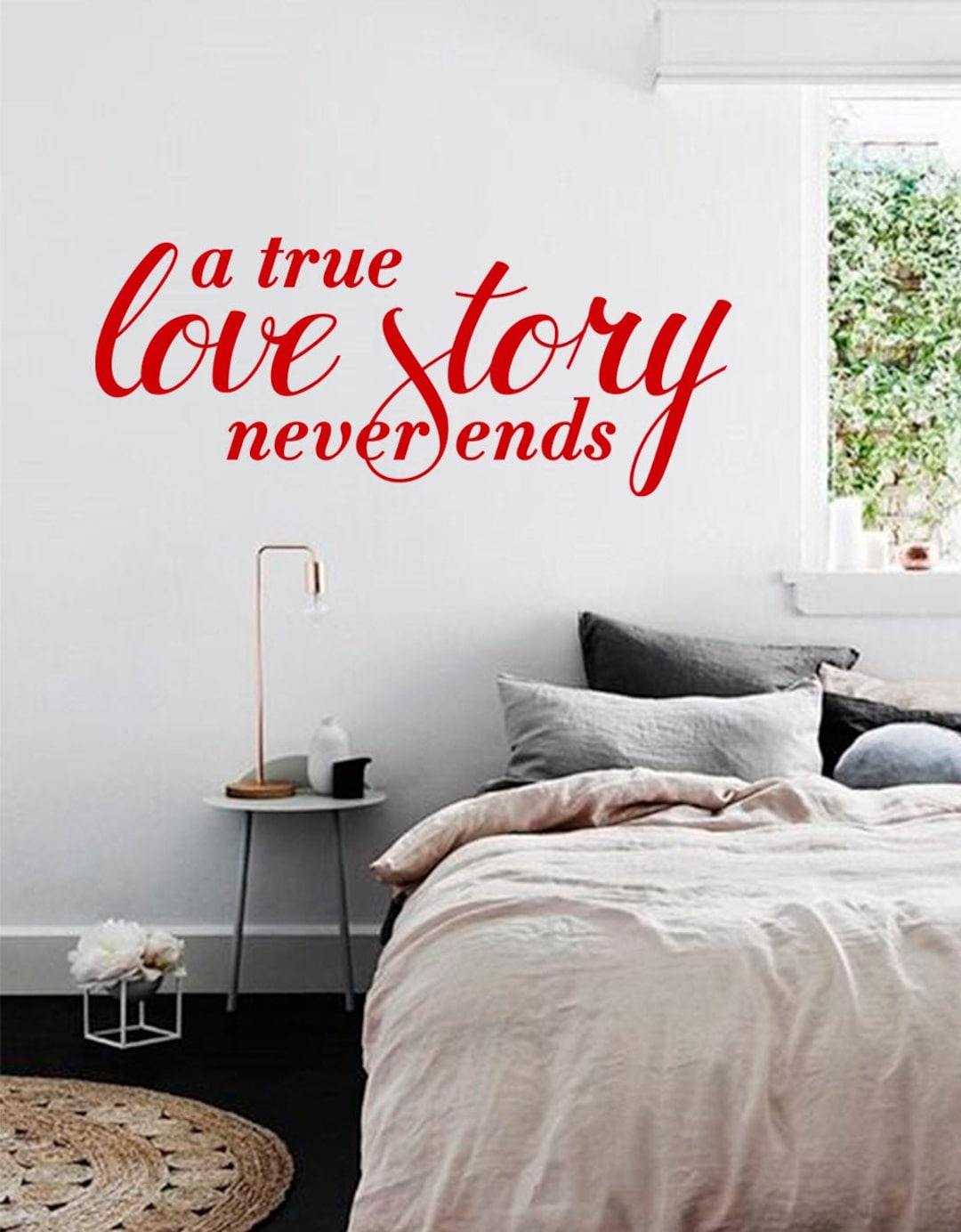 Love Quote Wall Decal, Bedroom Decals, Love Vinyl Stickers for Bedroom