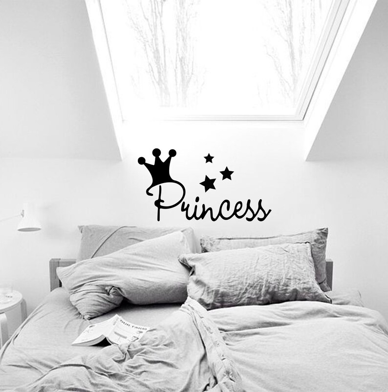 Princess Wall Decal Girl Nursery Decals Baby Girl Room Etsy