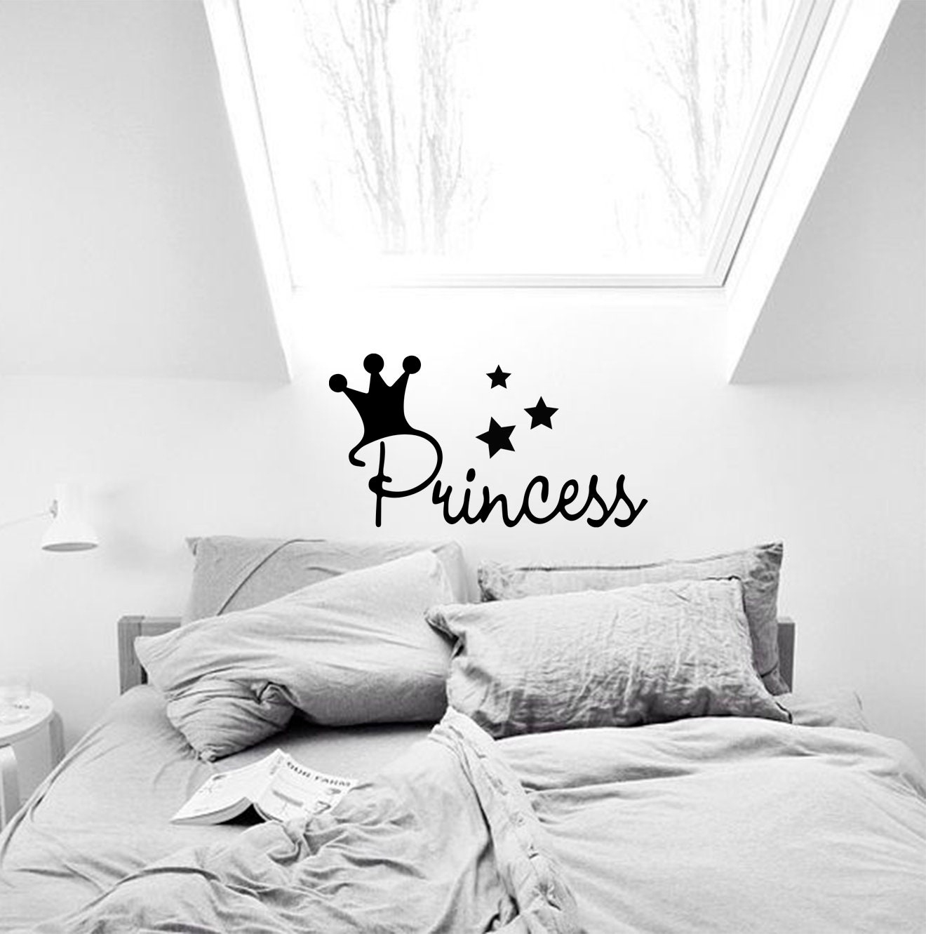Princess Wall Decal Girl Nursery Decals Baby Girl Room Etsy