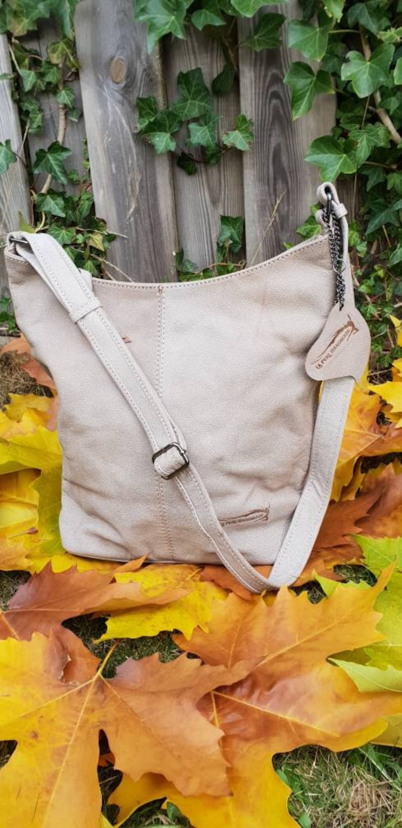 Eco-Suede leather fashionableshopperLeatherbagHandmadebagSuedbag