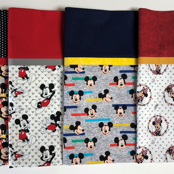 Mickey and Minnie Mouse Standard Size Pillowcases