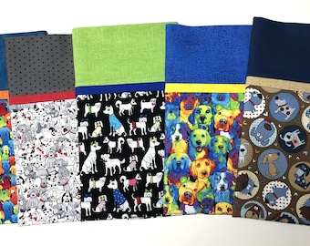 Very Colorful DOGS Standard Size Pillowcases