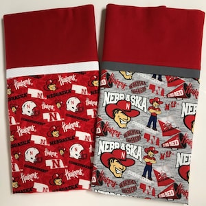 University of Nebraska Cornhuskers Standard Size Pillowcases