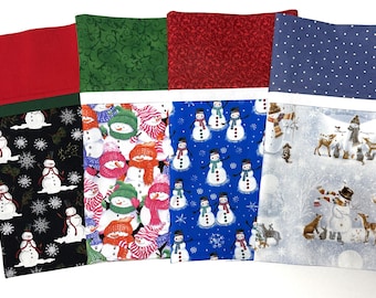 Snowmen Themed Standard Size Pillowcases