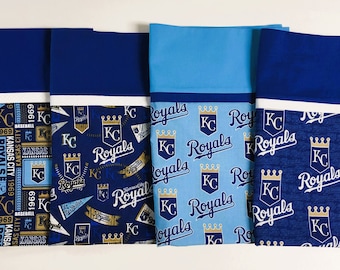 Kansas City Royals Standard Size Pillowcases - Four Different Fabrics