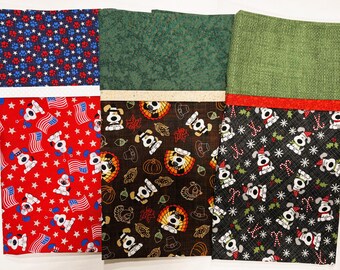 Holiday "I Heart Dogs" Character Standard Sized Pillowcases