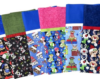 Christmas Animals Standard Size Pillowcases