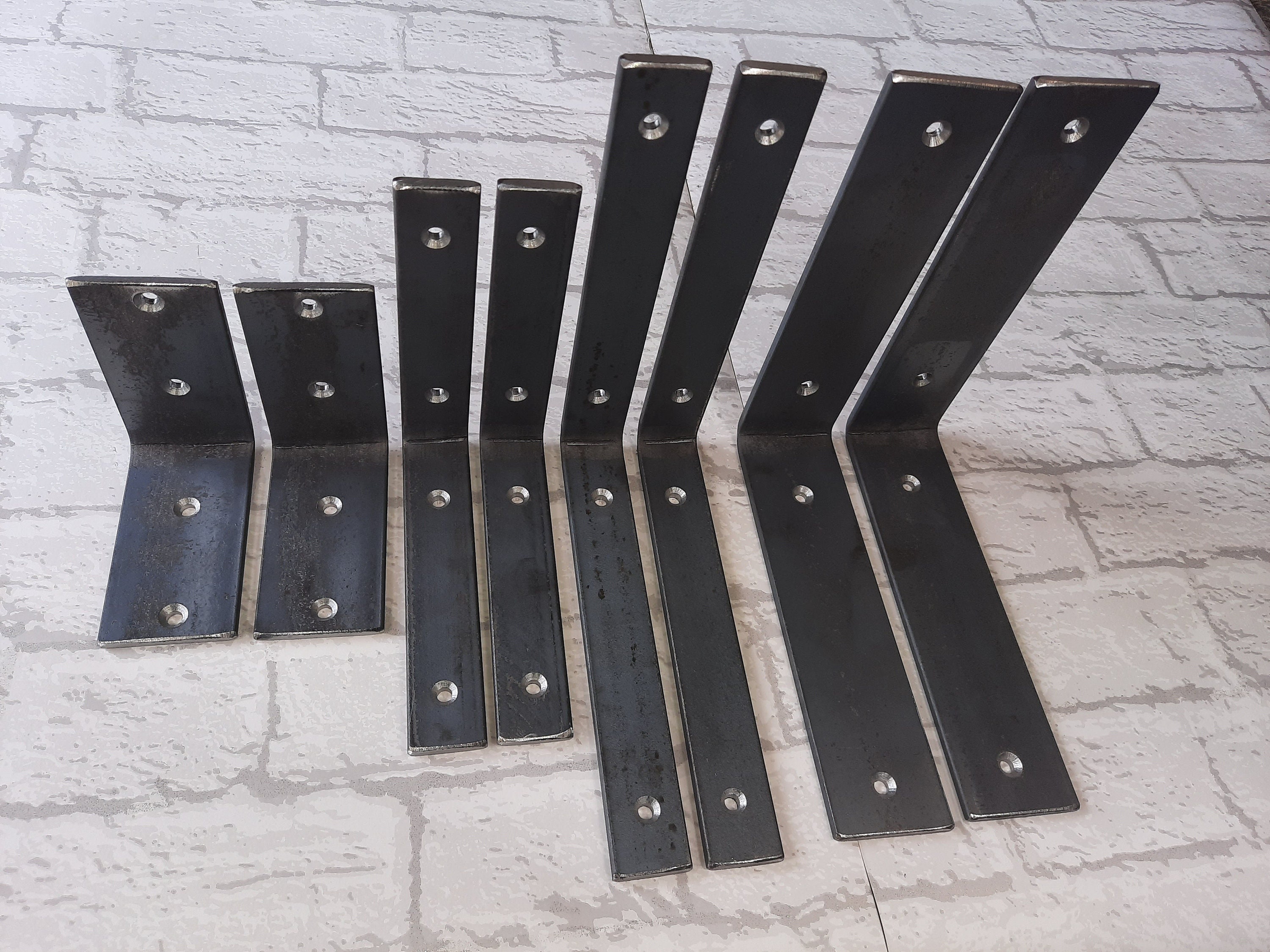 Regal Klammern industriellen Stil Regal Unterstützung Metall | Etsy