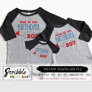 Flugzeug Geburtstag SVG Mama Papa der Geburtstag Junge Party geschnitten Datei druckbare Shirt Aufbügeln svg bday Mama Papa Bundle Party Silhouette Cricut pla