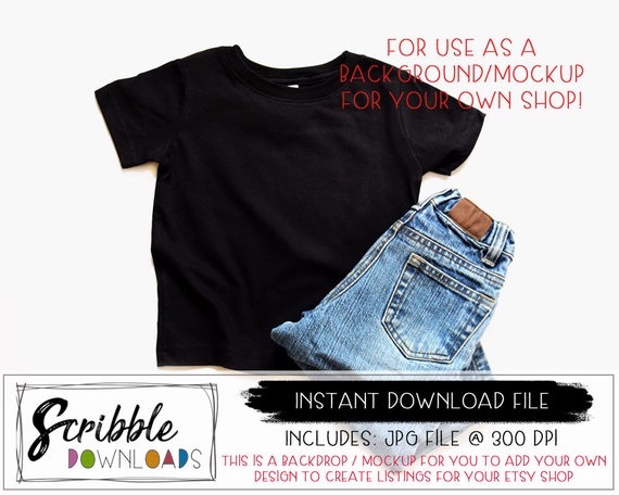 Download Free Mockup Kids Clothes Digital Download Shop Listing ...