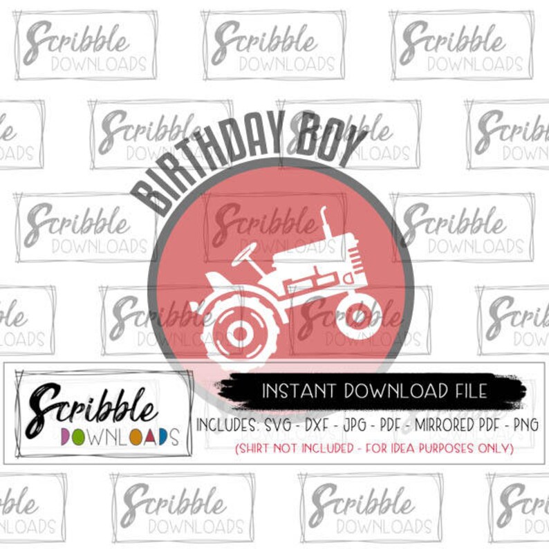 Download Tractor birthday boy svg tractors shirt iron on printable ...