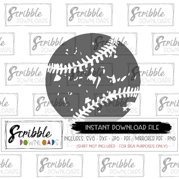 Download Baseball Distressed Svg Grunge Rustic Baseball Softball Team Etsy