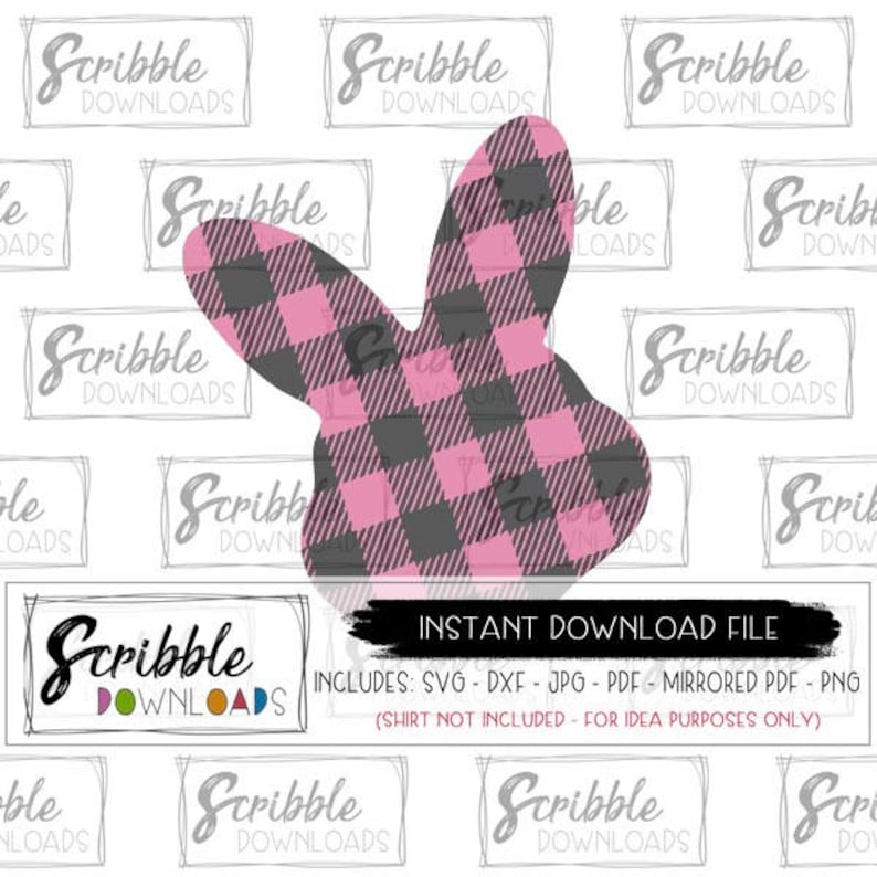 Download Easter Bunny Svg Easter Svg Rabbit Svg Iron On Easter Shirt Silhouette Cricut Buffalo Plaid Girl Spring Trendy Love Shirt Printable Pattern Paper Party Kids Kids Crafts Womenintech Fi