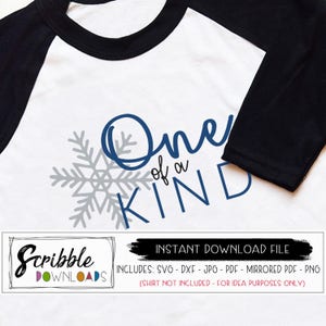 fiocco di neve SVG uno di un file di taglio gentile compleanno invernale camicia di 1 anno vecchio compleanno uno in formato SVG Natale bambini silhouette cricut stampabile