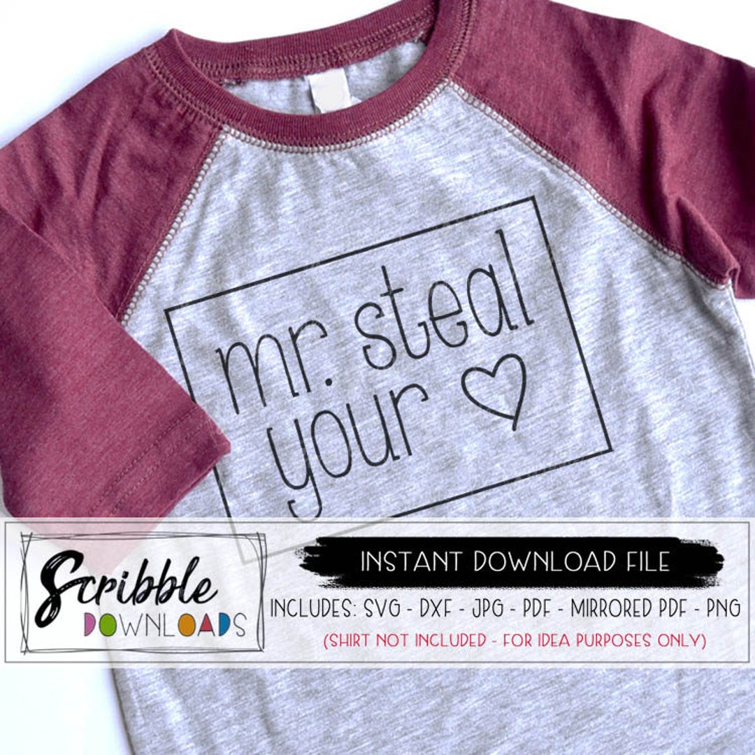 Valentines Svg Boys Kids Vday Shirt Cut File Silhouette Cricut Etsy