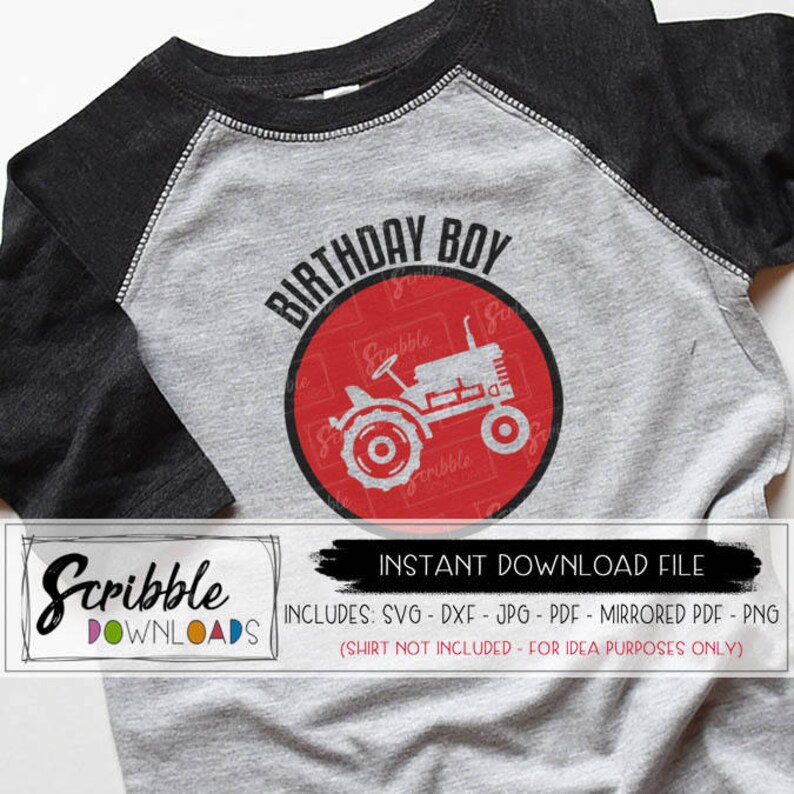 Download Tractor birthday boy svg tractors shirt iron on printable ...