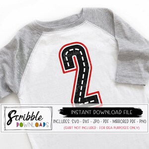 Car Birthday 2 svg cars theme 2 bday racecar two 2nd birthday svg cricut silhouette party boy car svg kids cut printable iron on shirt