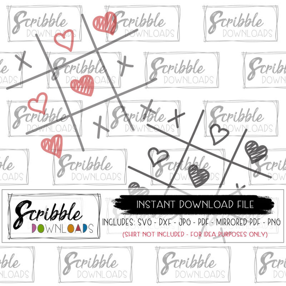 Valentine Tic Tac Toe Svg School I Love You Svg Valentines Boy | Etsy