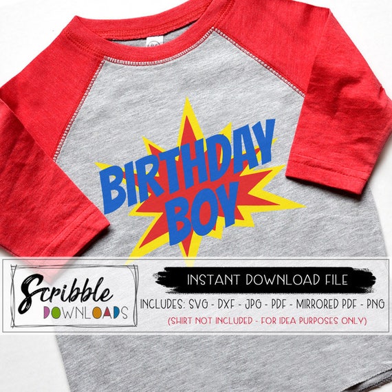 Download Birthday boy svg superhero theme bday comic birthday svg ...