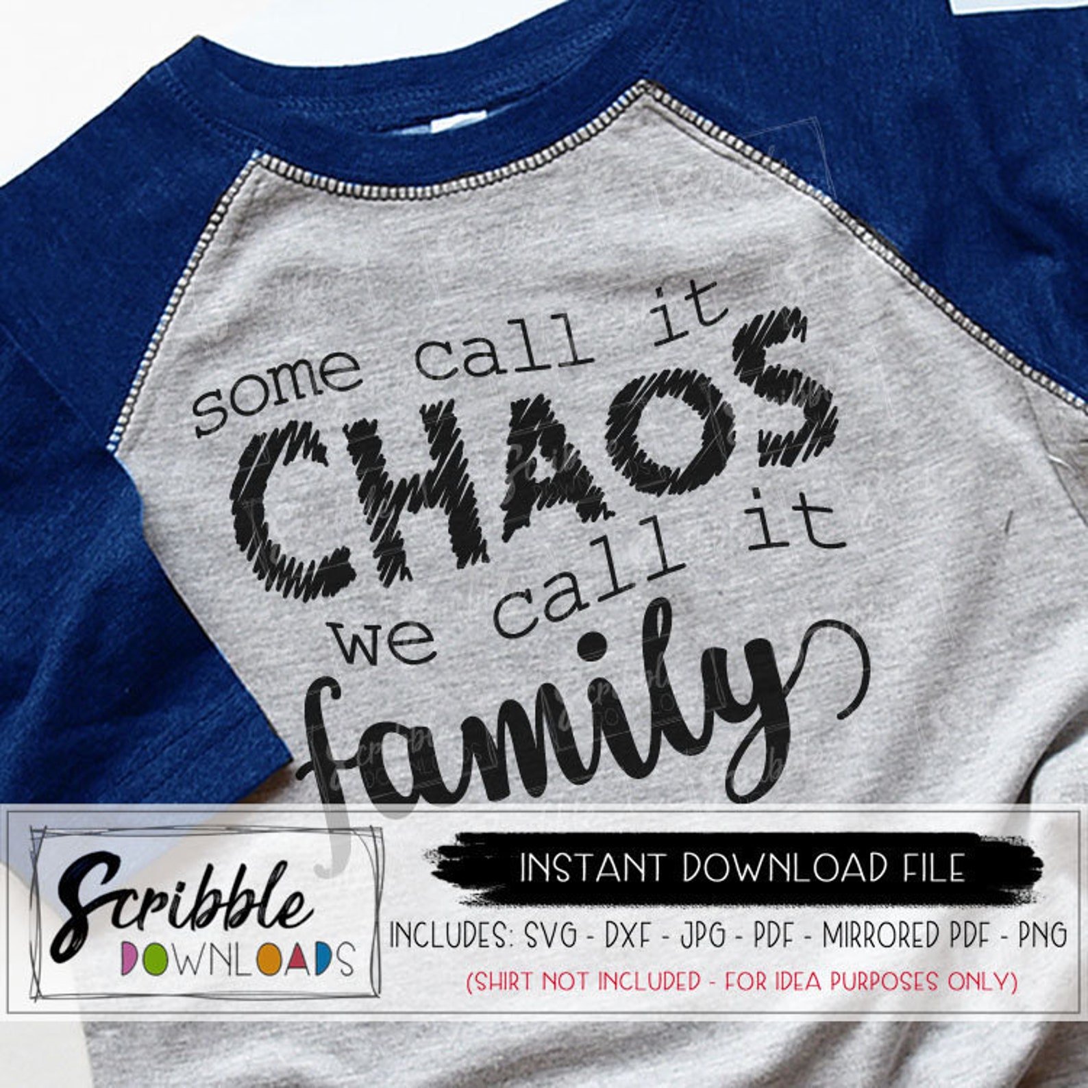 Some Call It Chaos We Call It Family SVG Cousin DXF SVG Family - Etsy