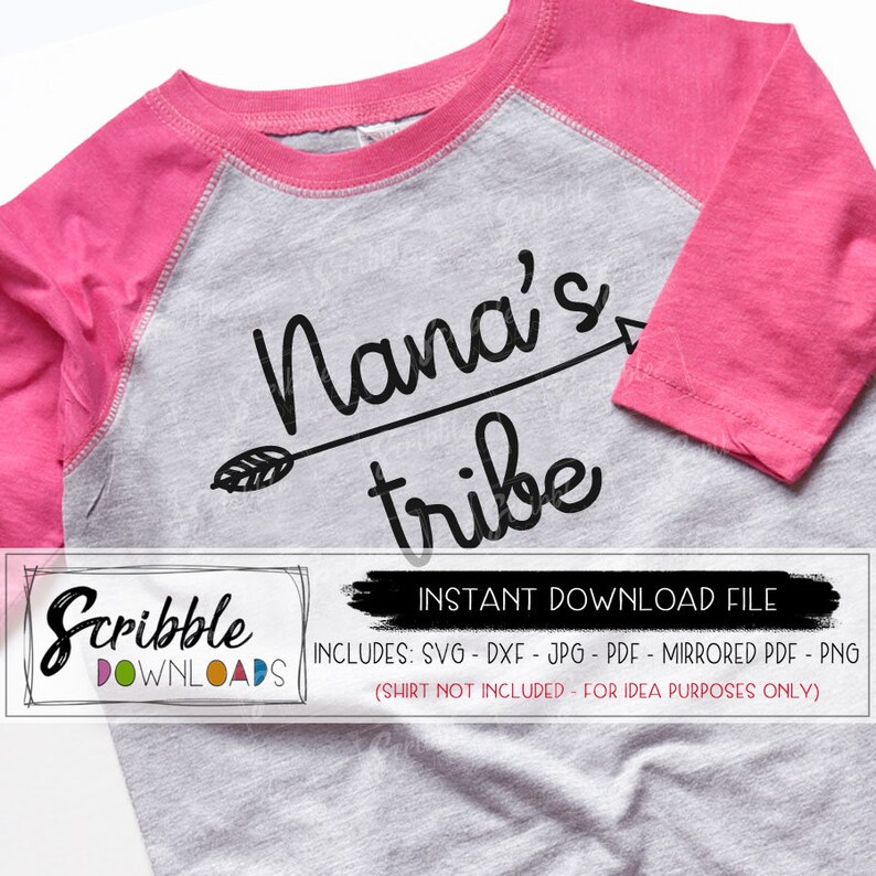 Download Nanas tribe svg grandma svg nana shirt dxf SVG Family ...