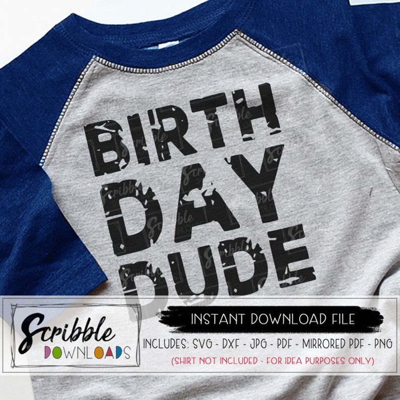 Download Birthday DUDE svg bday boy shirt iron on comic birthday ...