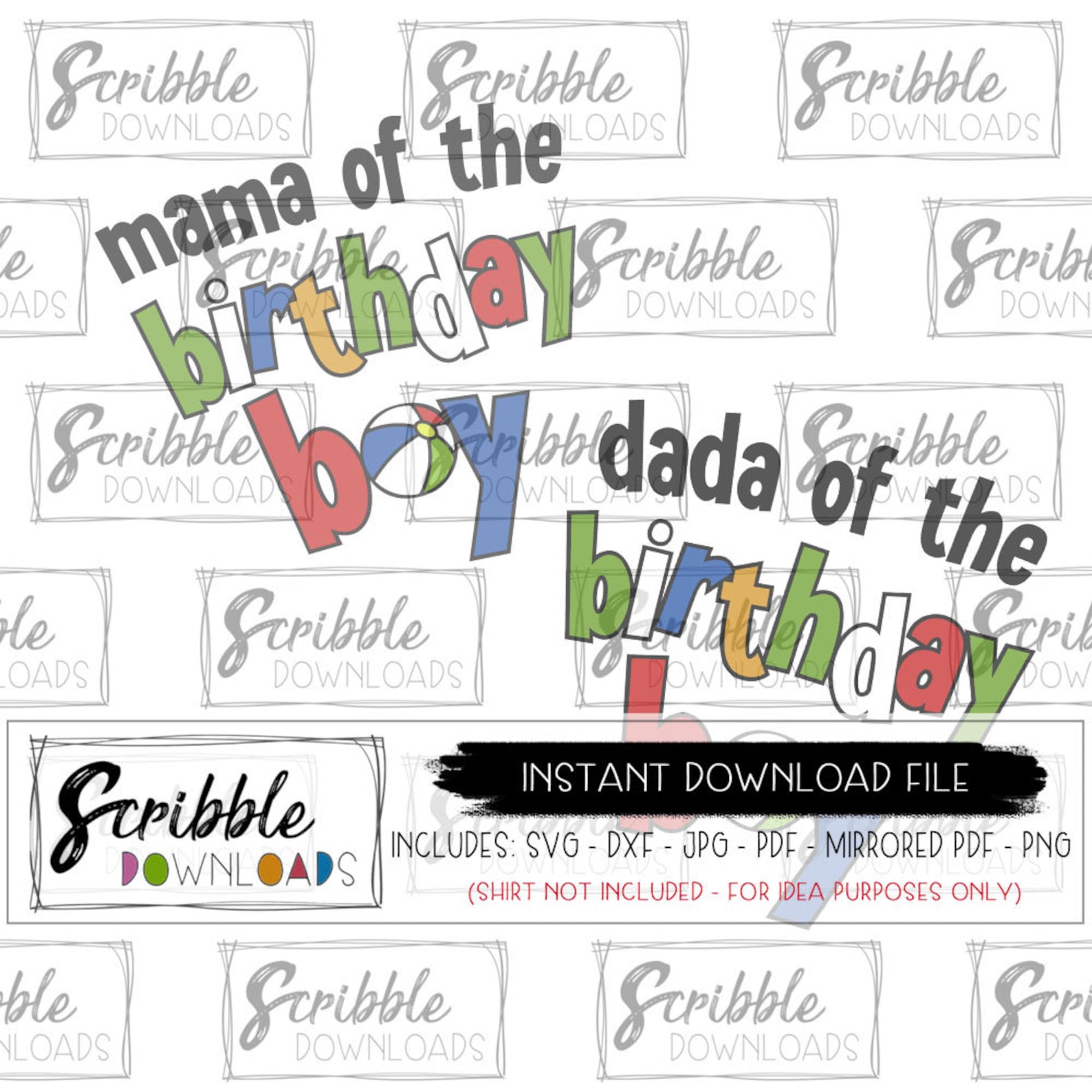 Beach Ball Birthday Svg Mom Dad Matching Swim Party Summer Cut - Etsy