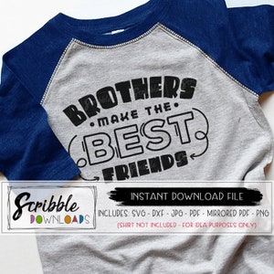 Brothers make the best friends svg Big Brother SVG Schwangerschaft Geschwister Baby svg diy Bügelbild Cricut Silhouette Big Bro Kinder niedlich beliebt einfach