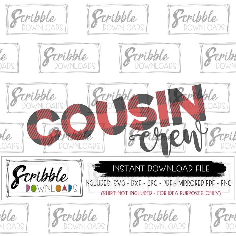 Cousins SVG Cousin Crew SVG DXF Christmas cousins family Reunion diy shirt cricut cut file cute matching popular silhouette plaid nana t