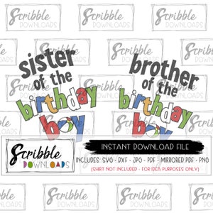 Wasserball Geburtstag svg Bruder Schwester passend schwimmen Party Sommer geschnitten Datei druckbare Aufbügeln Geburtstag Junge Mädchen Cricut Silhouette 1 eine Geschwister