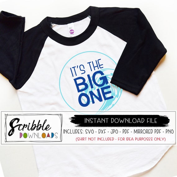 The Big One Surfing SVG Baby Birthday Svg First Birthday 